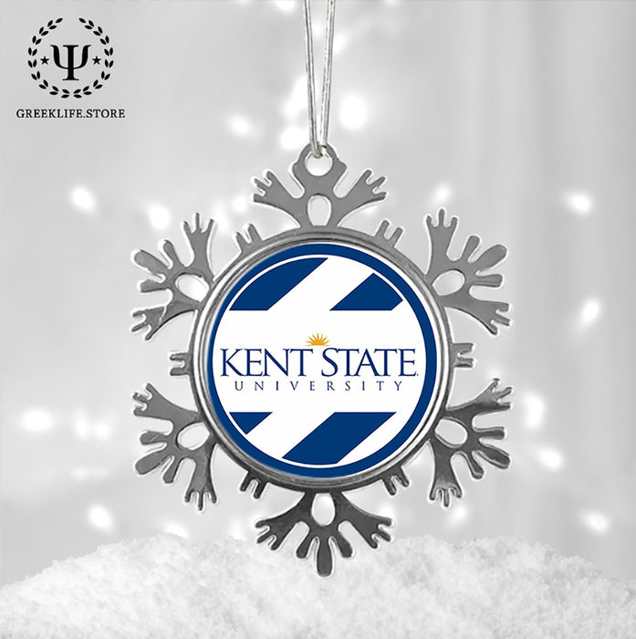 Kent State University Christmas Ornament - Snowflake Metal