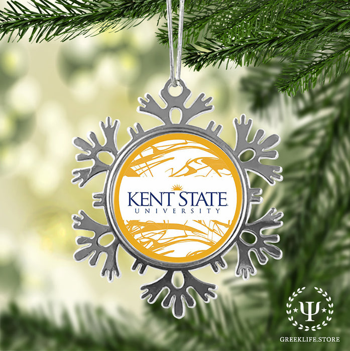 Kent State University Christmas Ornament - Snowflake Metal