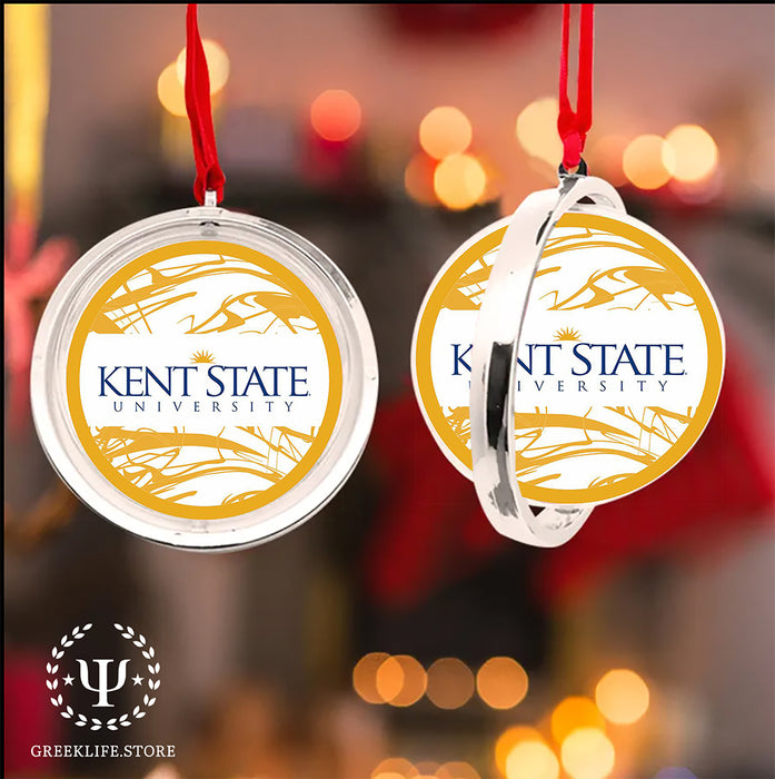 Kent State University Christmas Reversible Flat Round Ornament