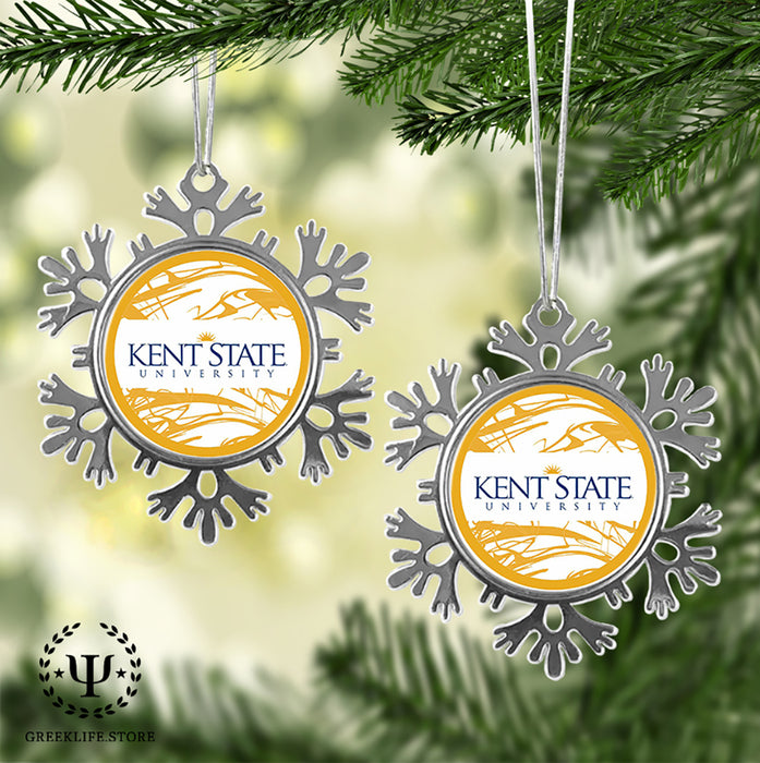 Kent State University Christmas Ornament - Snowflake Metal