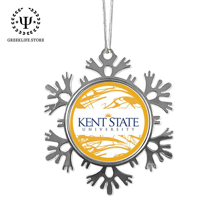 Kent State University Christmas Ornament - Snowflake Metal