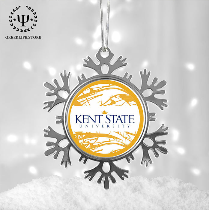 Kent State University Christmas Ornament - Snowflake Metal