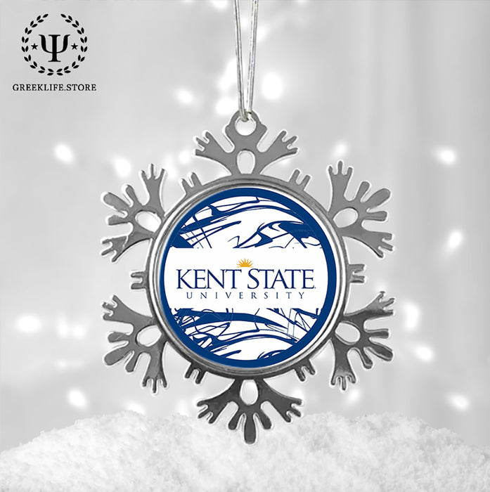 Kent State University Christmas Ornament - Snowflake Metal