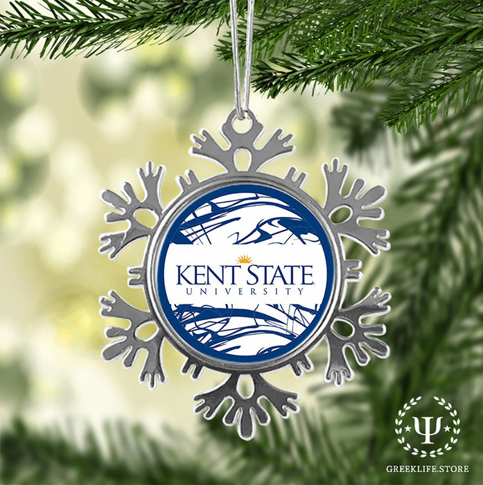 Kent State University Christmas Ornament - Snowflake Metal