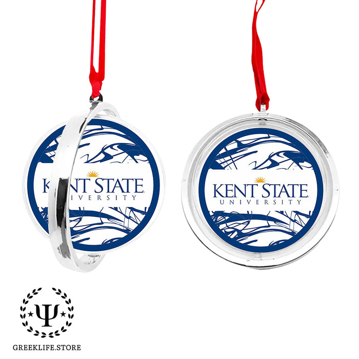 Kent State University Christmas Reversible Flat Round Ornament