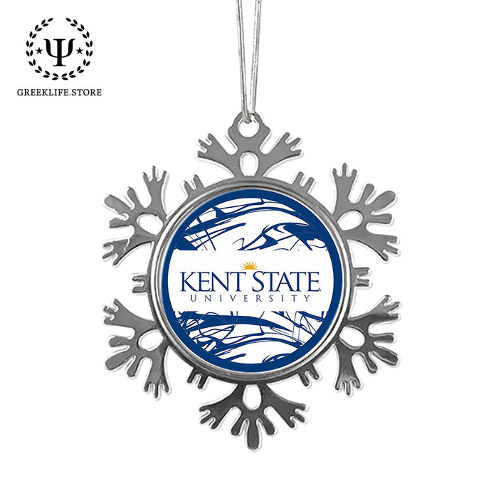 Kent State University Christmas Ornament - Snowflake Metal