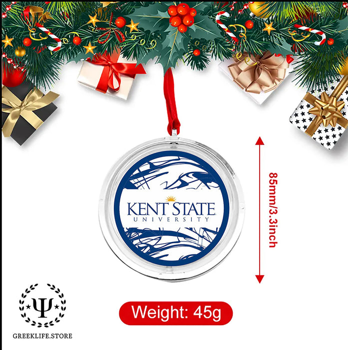 Kent State University Christmas Reversible Flat Round Ornament