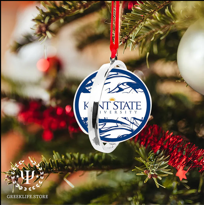 Kent State University Christmas Reversible Flat Round Ornament