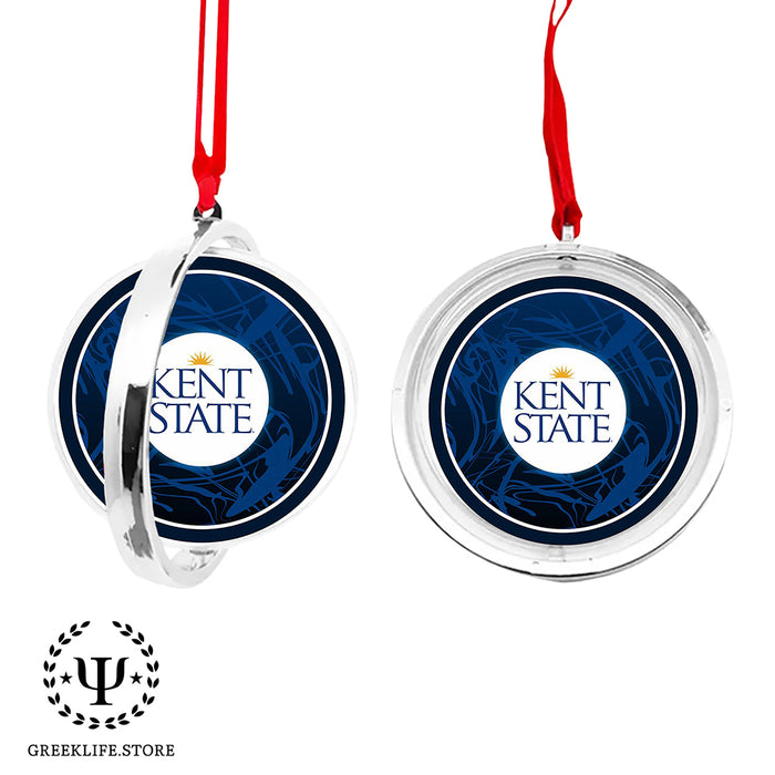 Kent State University Christmas Reversible Flat Round Ornament