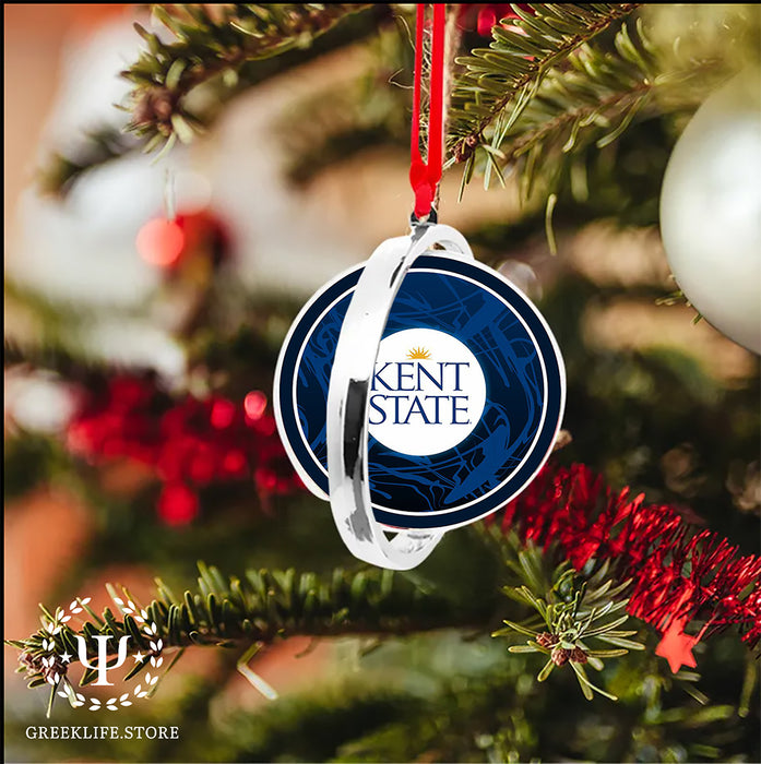 Kent State University Christmas Reversible Flat Round Ornament