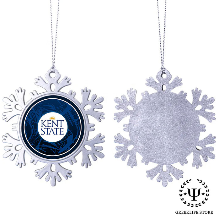 Kent State University Christmas Ornament - Snowflake Metal