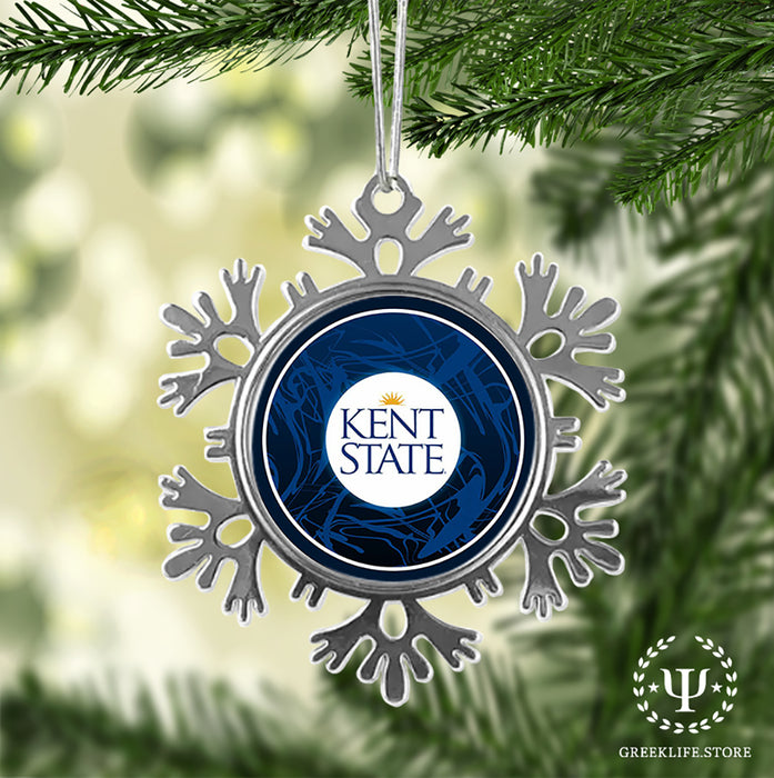 Kent State University Christmas Ornament - Snowflake Metal