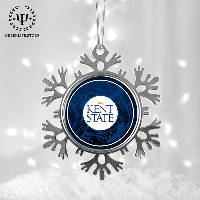 Kent State University Christmas Ornament - Snowflake Metal