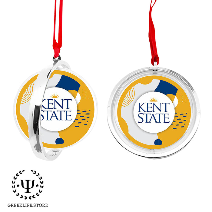 Kent State University Christmas Reversible Flat Round Ornament