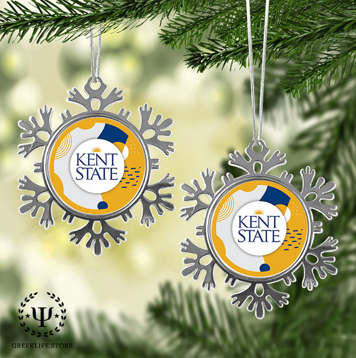 Kent State University Christmas Ornament - Snowflake Metal