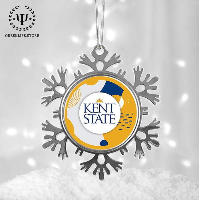 Kent State University Christmas Ornament - Snowflake Metal