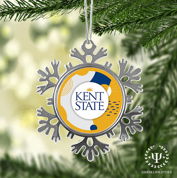 Kent State University Christmas Ornament - Snowflake Metal