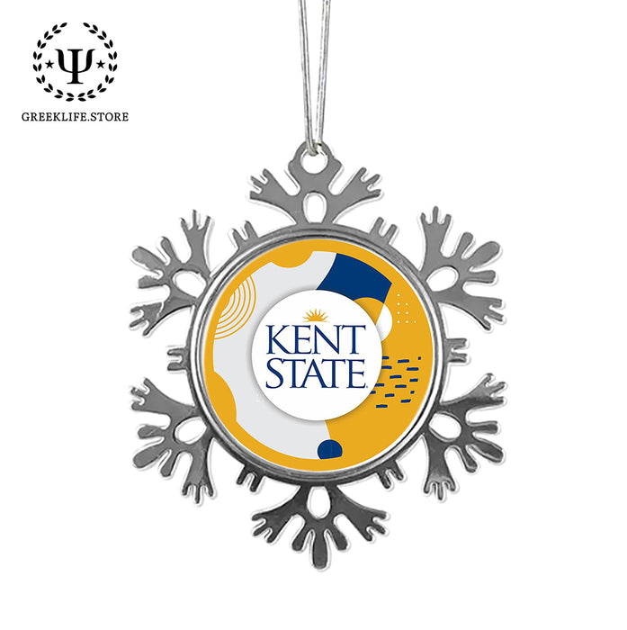 Kent State University Christmas Ornament - Snowflake Metal