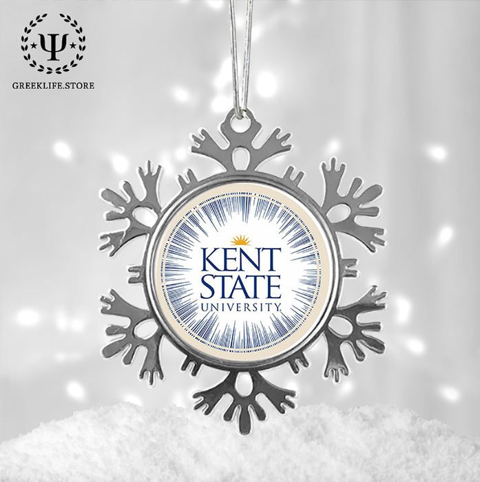 Kent State University Christmas Ornament - Snowflake Metal