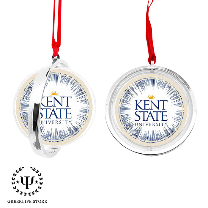 Kent State University Christmas Reversible Flat Round Ornament