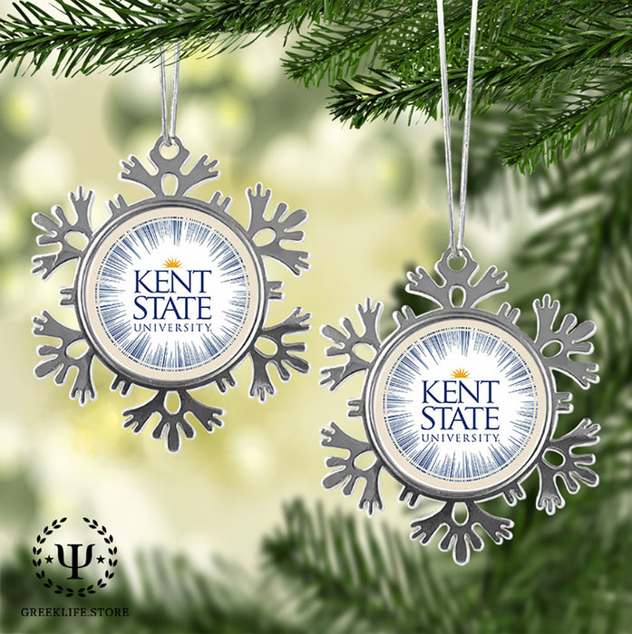 Kent State University Christmas Ornament - Snowflake Metal