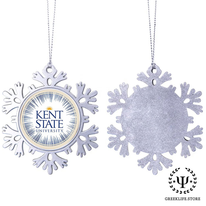 Kent State University Christmas Ornament - Snowflake Metal