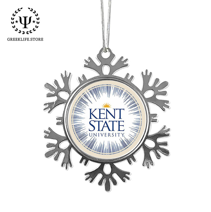 Kent State University Christmas Ornament - Snowflake Metal