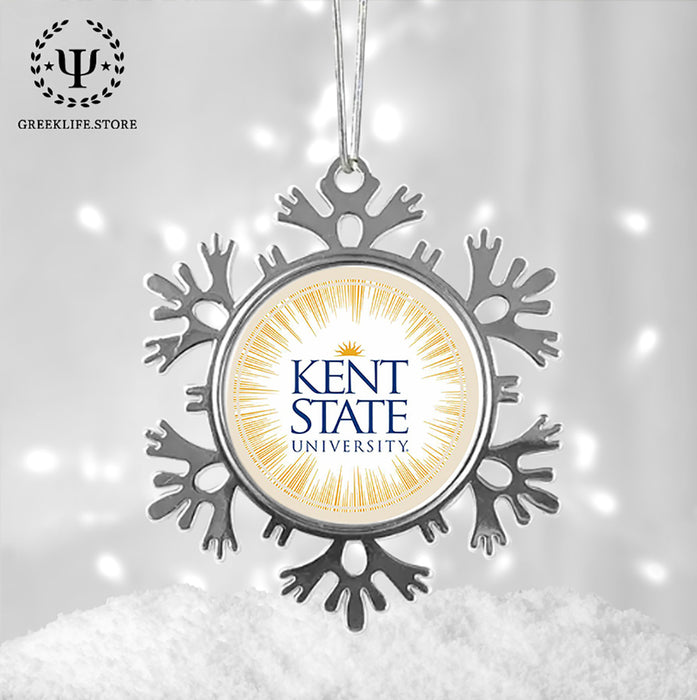Kent State University Christmas Ornament - Snowflake Metal