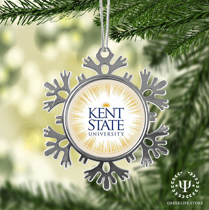 Kent State University Christmas Ornament - Snowflake Metal