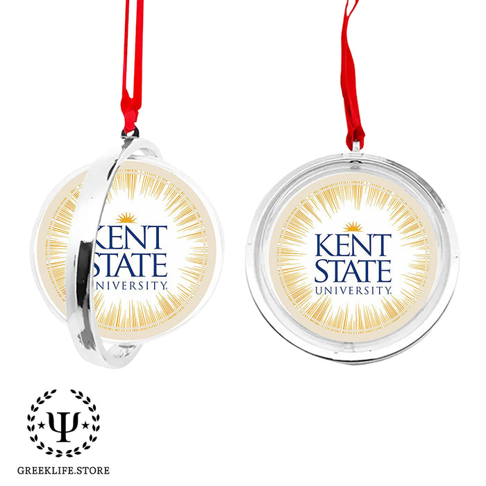 Kent State University Christmas Reversible Flat Round Ornament