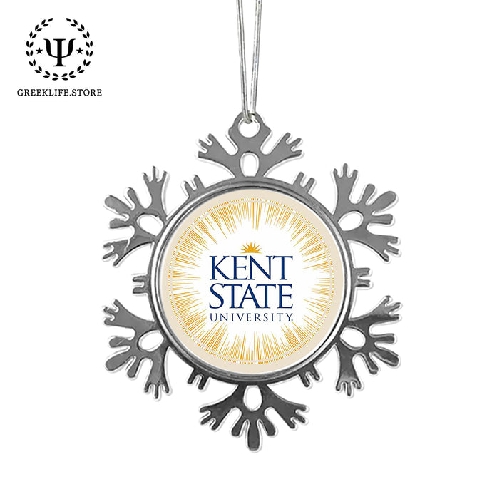 Kent State University Christmas Ornament - Snowflake Metal