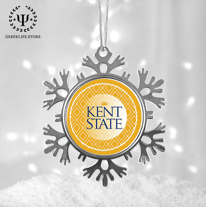 Kent State University Christmas Ornament - Snowflake Metal