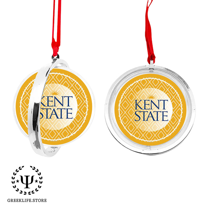 Kent State University Christmas Reversible Flat Round Ornament
