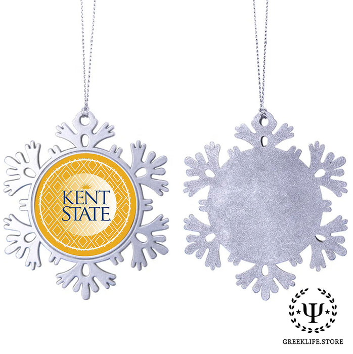 Kent State University Christmas Ornament - Snowflake Metal