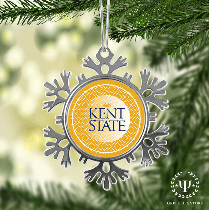 Kent State University Christmas Ornament - Snowflake Metal