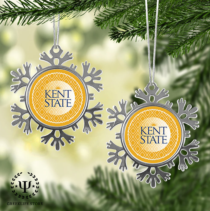 Kent State University Christmas Ornament - Snowflake Metal