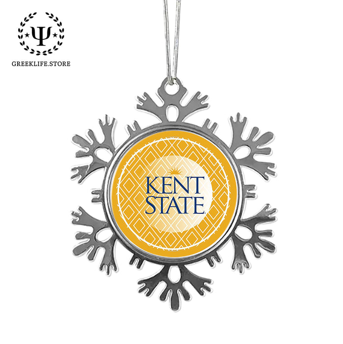 Kent State University Christmas Ornament - Snowflake Metal