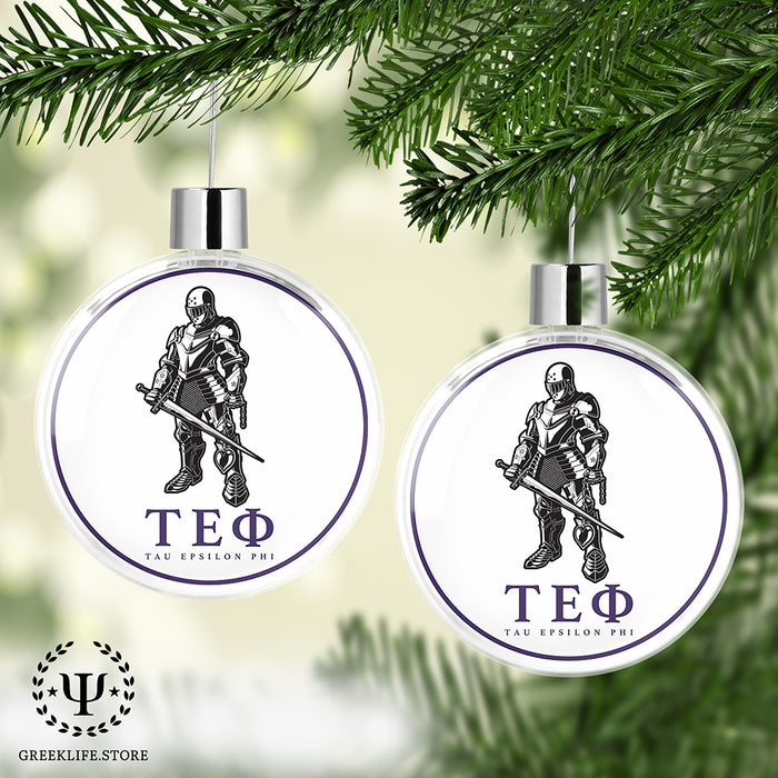 Tau Epsilon Phi Christmas Ornament Flat Round