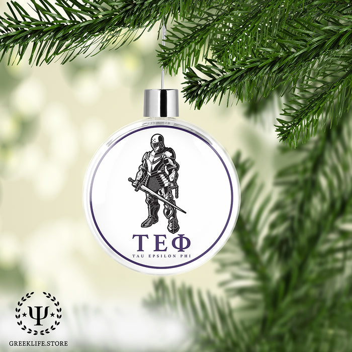 Tau Epsilon Phi Christmas Ornament Flat Round