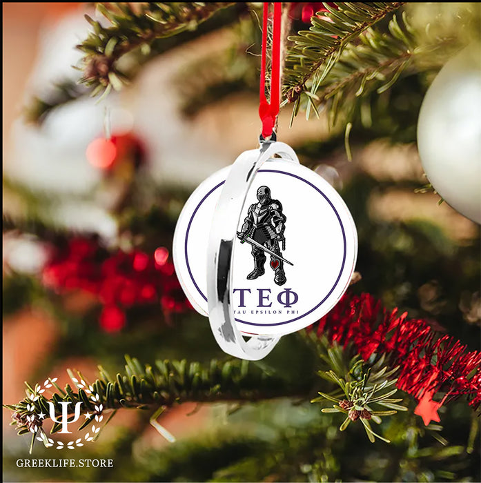 Tau Epsilon Phi Christmas Reversible Flat Round Ornament