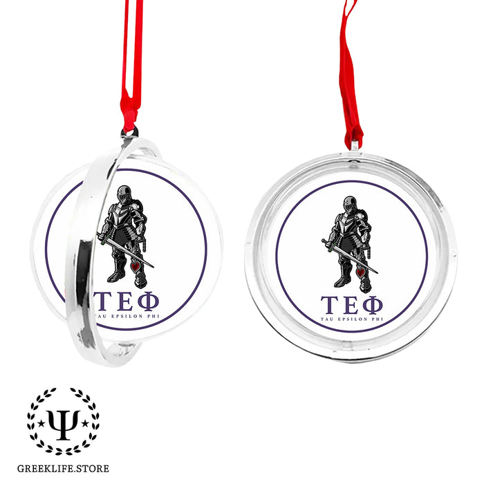 Tau Epsilon Phi Christmas Reversible Flat Round Ornament