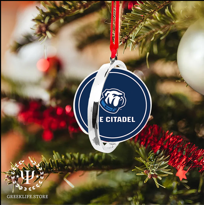 The Citadel Christmas Reversible Flat Round Ornament