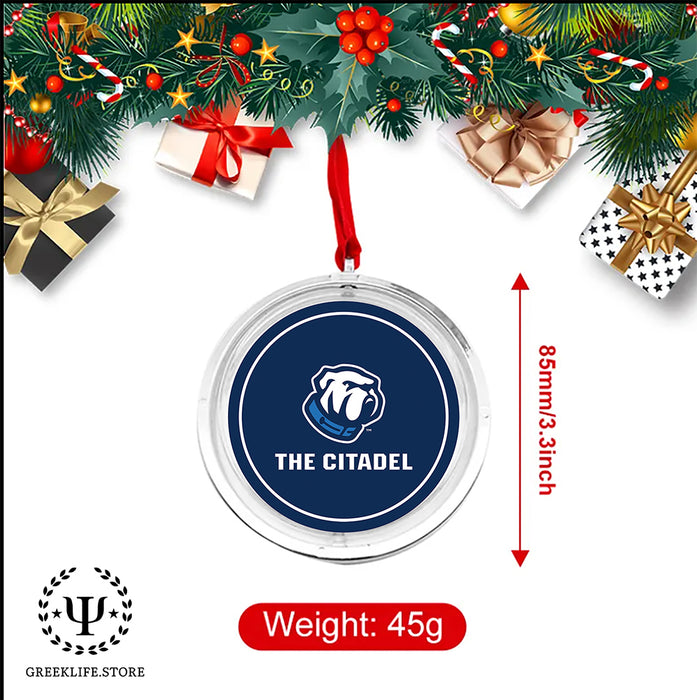 The Citadel Christmas Reversible Flat Round Ornament
