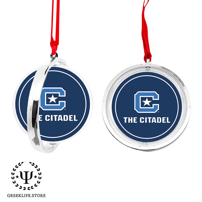 The Citadel Christmas Reversible Flat Round Ornament