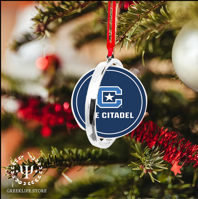 The Citadel Christmas Reversible Flat Round Ornament