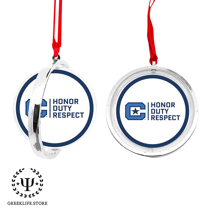 The Citadel Christmas Reversible Flat Round Ornament