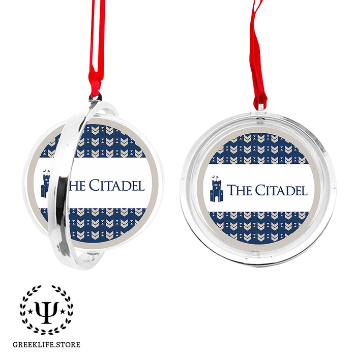 The Citadel Christmas Reversible Flat Round Ornament