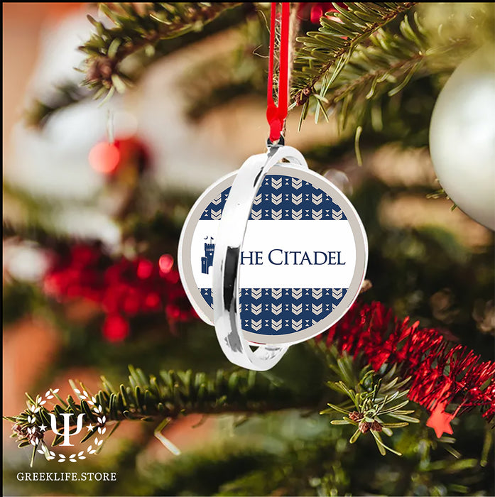 The Citadel Christmas Reversible Flat Round Ornament