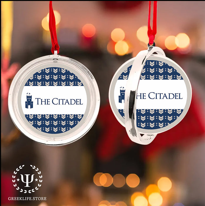 The Citadel Christmas Reversible Flat Round Ornament