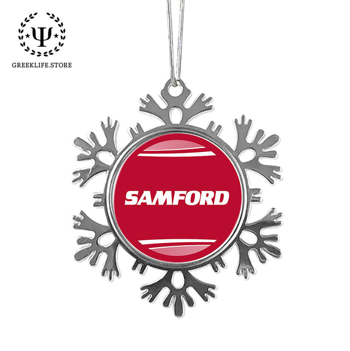 Samford University Christmas Ornament - Snowflake Metal